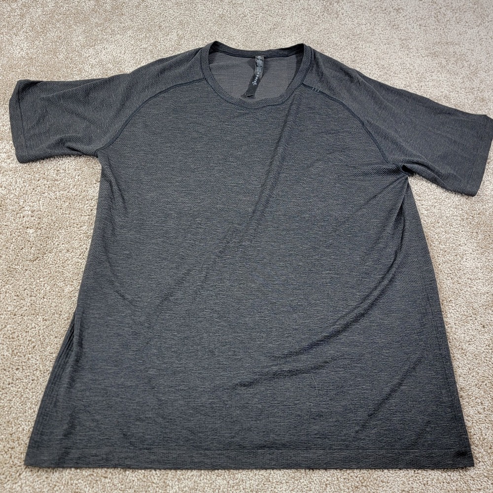 Lululemon Mens Metal Vent Tech Short Sleeve Shirt XXL Charcoal Gray Heather